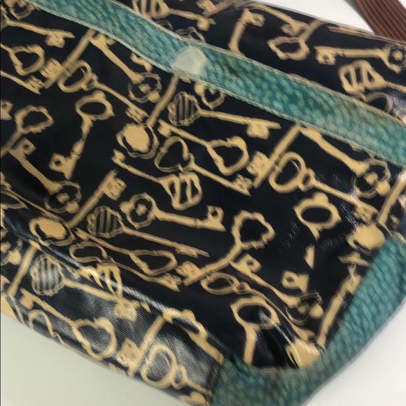 Fossil Keyper Coated Canvas Messenger Bag Navy - Picture 10 of 14